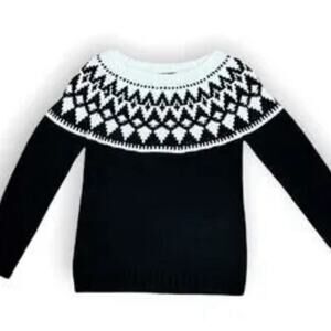 Fairisle Fisherman’s Sweater, Cozy, Ski Lodge, Cabin, Winter, M